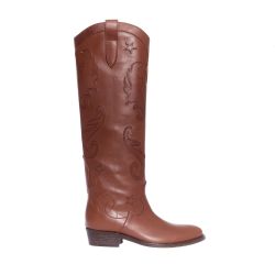 Via Roma 15 Bestickte Leder Stiefeletten von Via Roma 15