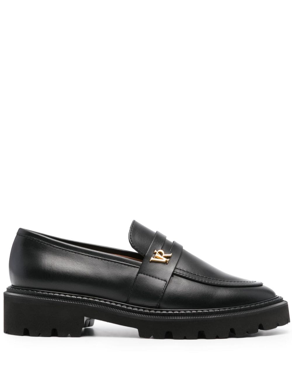 Via Roma 15 Loafer mit Logo - Schwarz von Via Roma 15