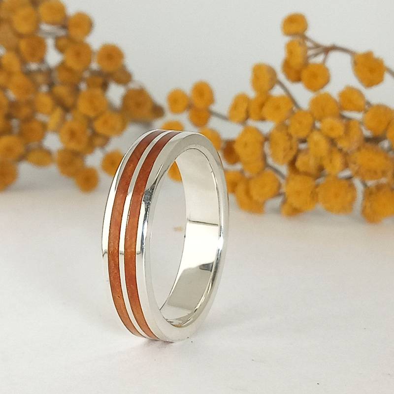 Ehering Oder Verlobungsband Aus Holz Und Silber - Für Herren Originelle Hochzeitsideen von ViademonteJewelry
