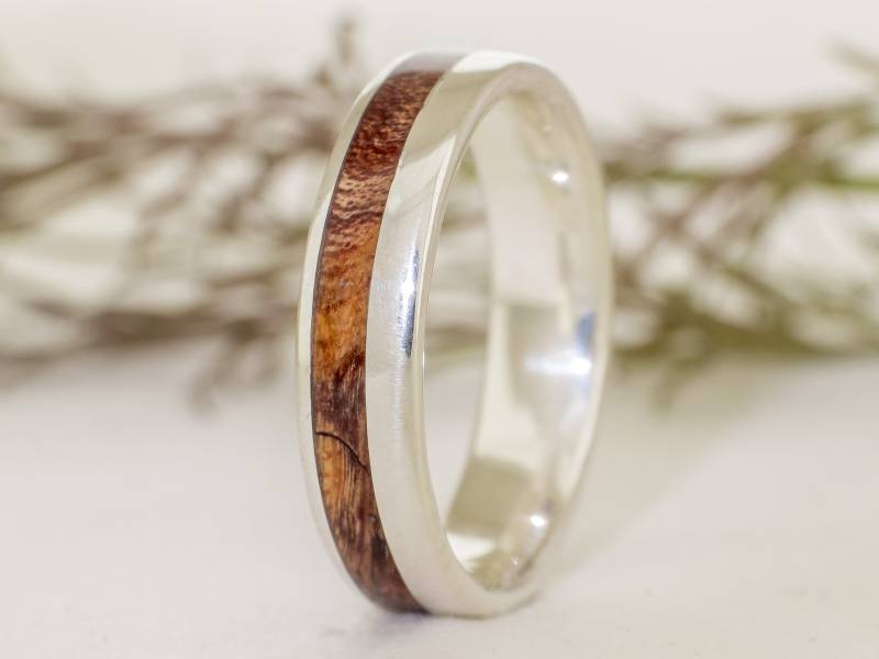 Silberring Und Alamoholz. Ehering, Verlobungsring von ViademonteJewelry