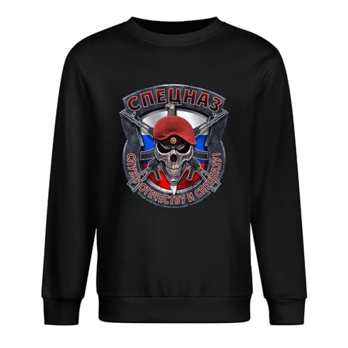 Viagem Spetsnaz Спецназ Russia Russia Army Army Special Force Russian Elite Crewneck Pullover Sweatshirt Black L von Viagem