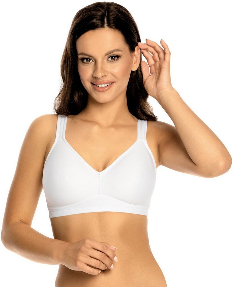 Viania Minimizer-BH 14587 (1-tlg) bügellos vorgeformte Minimizer Effekt große Größen Weiß von Viania
