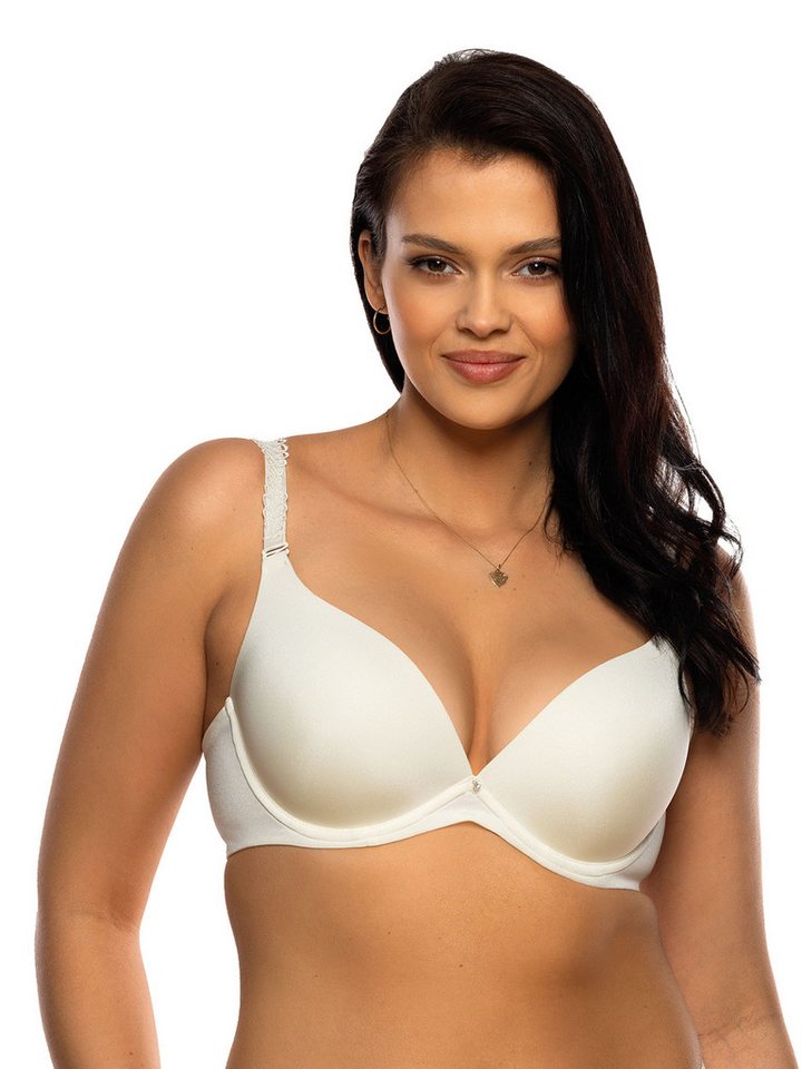 Viania Push-up-BH Push up BH abn.Träger Sally (Stück, 1-tlg) Push up Effekt, Uni, Formend, Materialmix von Viania