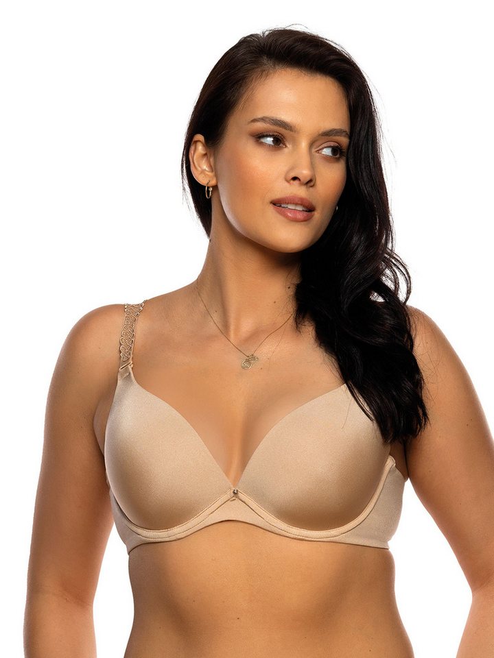 Viania Push-up-BH Push up BH abn.Träger Sally (Stück, 1-tlg) Push up Effekt, Uni, Formend, Materialmix von Viania