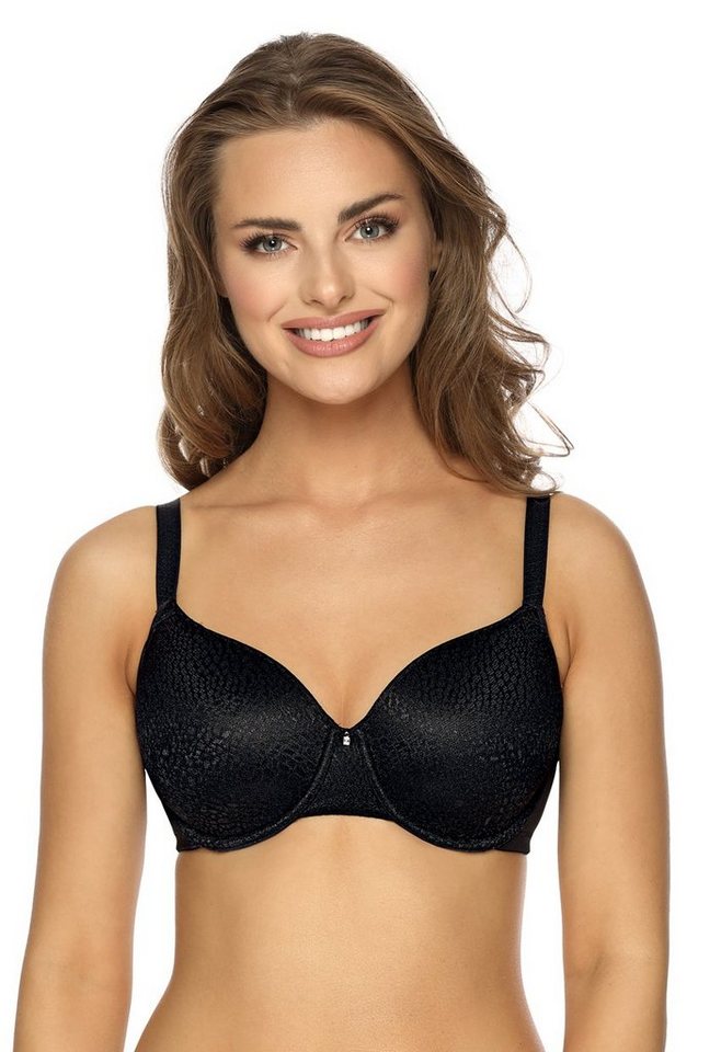 Viania Schalen-BH 214410 (1-tlg) Liz Schalen-BH mit Bügel vorgeformte Cups Schwarz von Viania