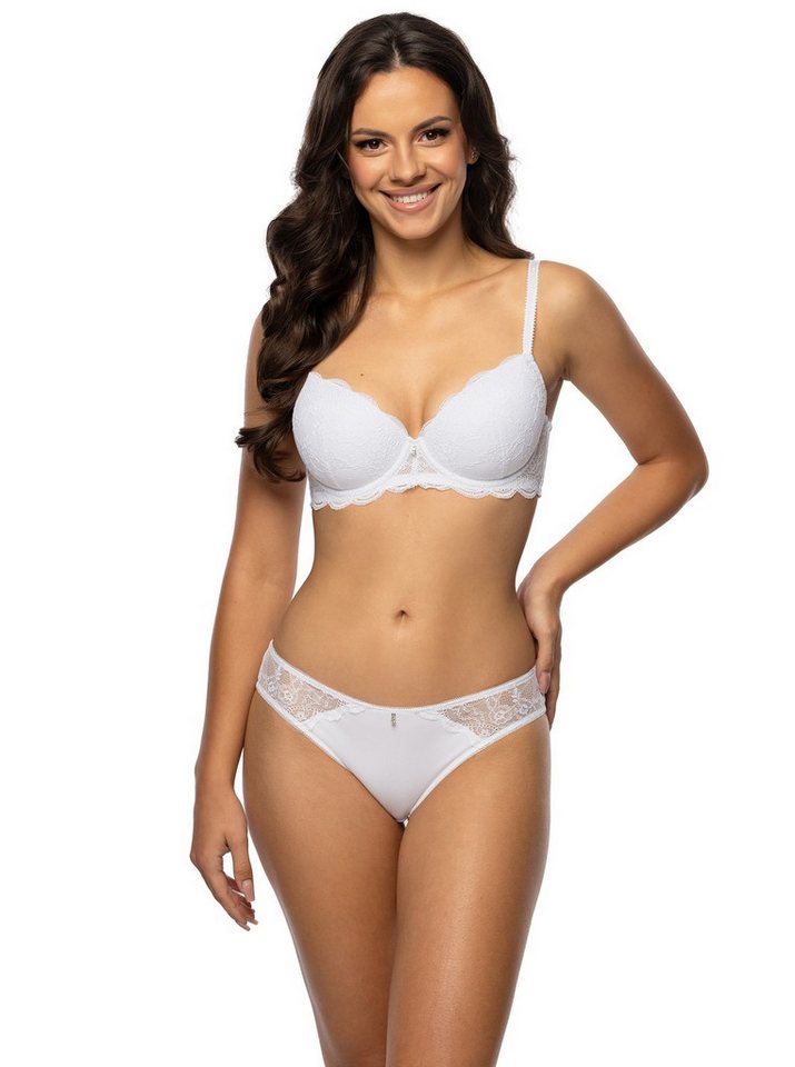 Viania Schalen-BH 224480 (1) Ava mit Bügel gefütterte Cups mit Spitze Weiß von Viania