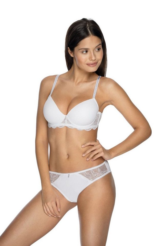 Viania Schalen-BH 224481 (1) T-Shirt BH Ava mit Bügel gefütterte Cups Weiß von Viania