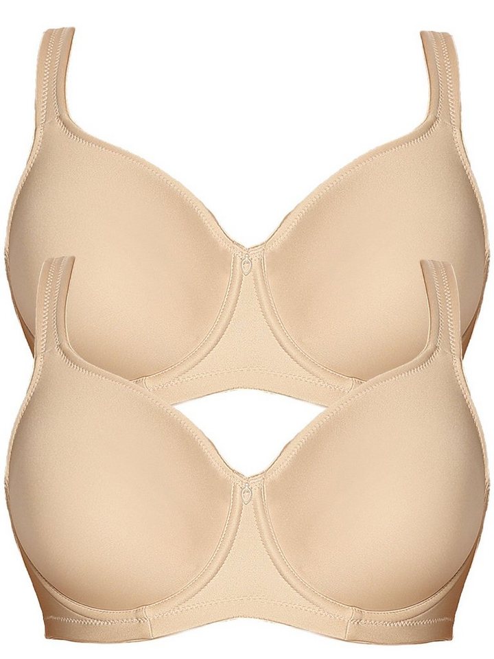 Viania Set: Minimizer-BH 2er Pack Minimizer Bügel BH Basic (Spar-Set, 2-tlg) nahtlos von Viania