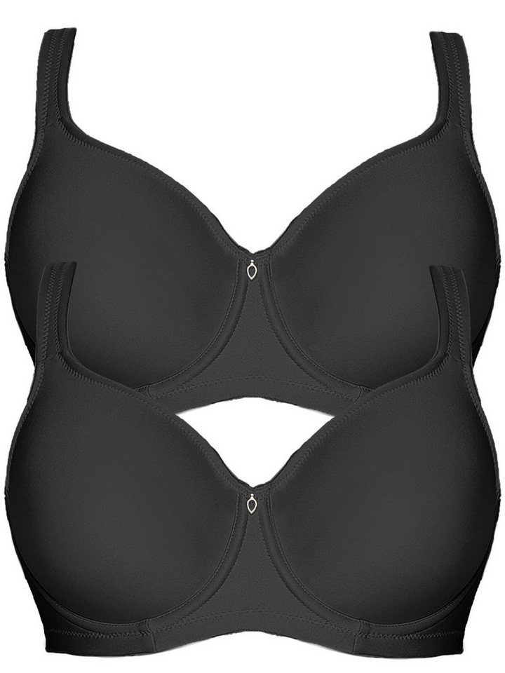 Viania Set: Minimizer-BH 2er Pack Minimizer Bügel BH Basic (Spar-Set, 2-tlg) nahtlos von Viania