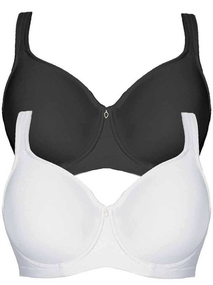 Viania Set: Minimizer-BH 2er Pack Minimizer Bügel BH Basic (Spar-Set, 2-tlg) nahtlos von Viania