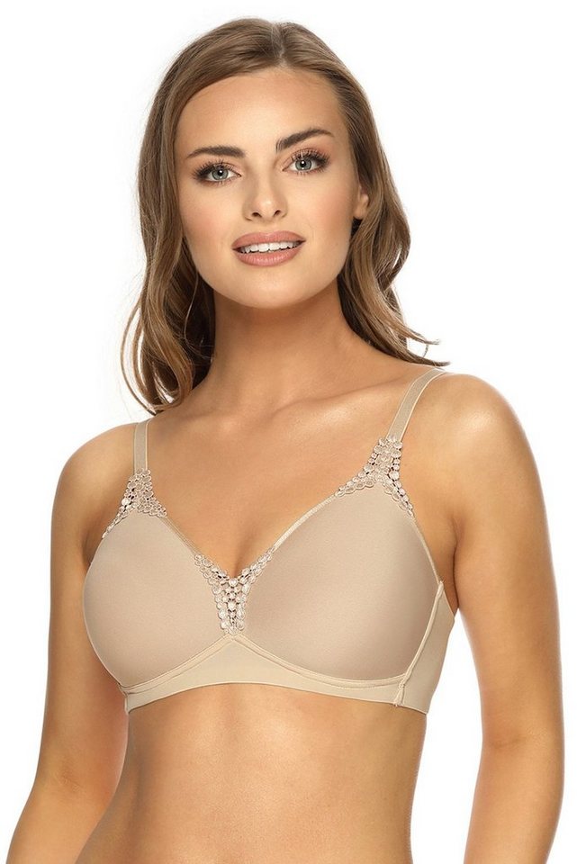 Viania Soft-BH 201414 (1-tlg) Serie Carola bügellos Spacercups Farbe Haut von Viania