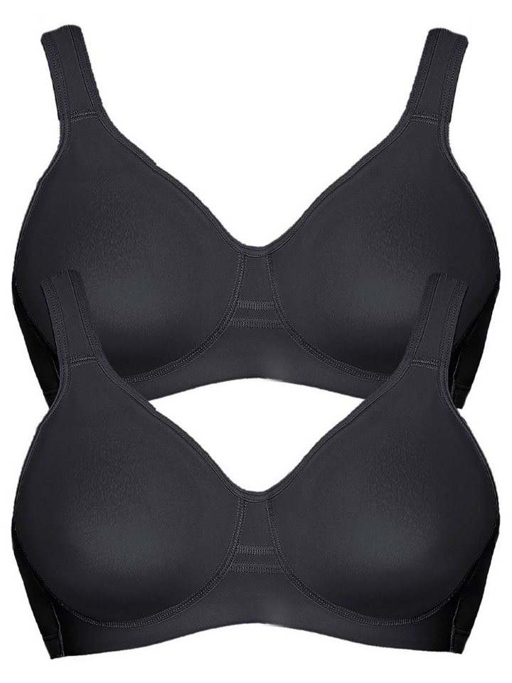 Viania Sport-BH 2er Pack Sport BH Workout (Spar-Set, 2-tlg) nahtlos von Viania