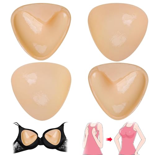 Vibbang 2 Paar Klebe BH Push Up Pads, Push Up Pads, Klebende Sticky Bra Nippelcover, Selbstklebende Nippel Cover für Damen, Wiederverwendbar & Waschbar Nippli Pads, Unsichtbarer BH(S) von Vibbang