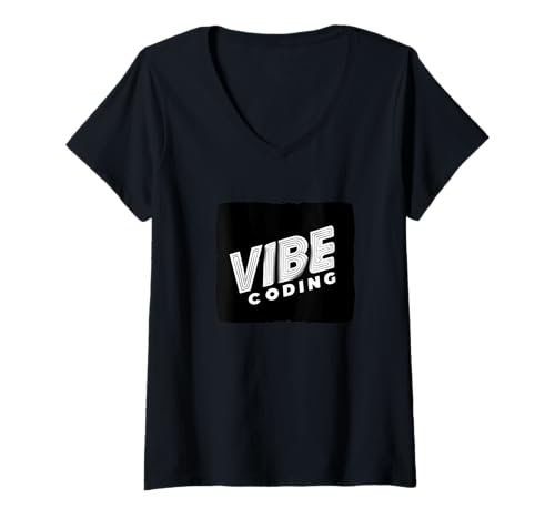 Damen Awesome Vibe Coding Kostüm T-Shirt mit V-Ausschnitt von Vibe Coding Outfit