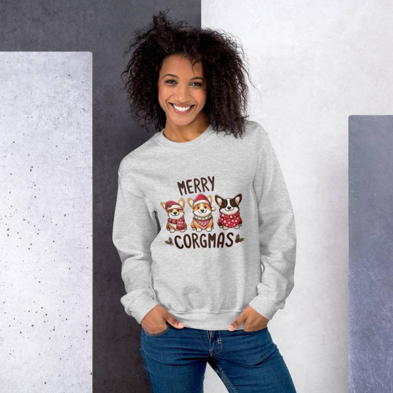Weihnachts Corgis Sweatshirt Merry Corgmas Urlaub von VibeTrendCreations