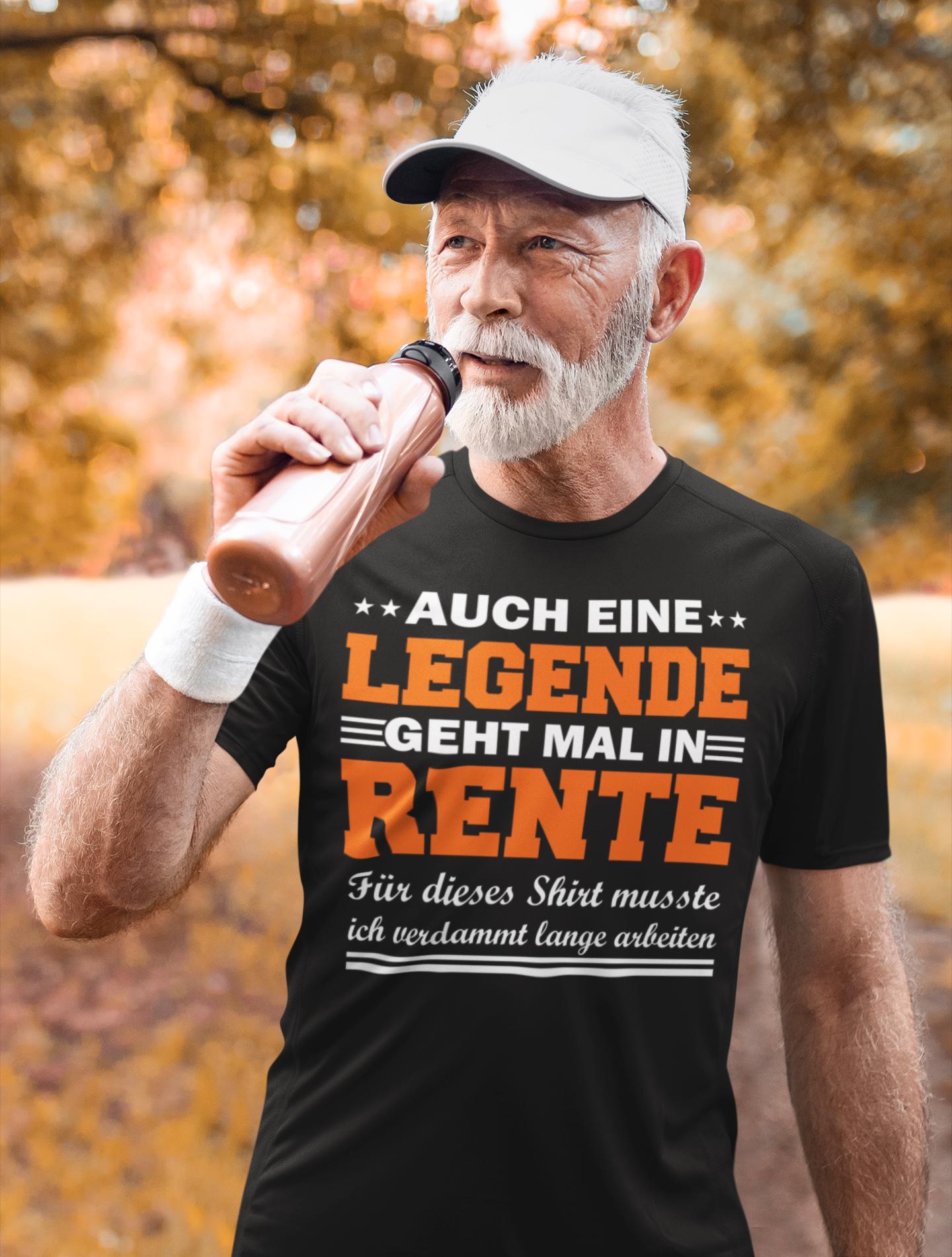 Rente Ruhestand - Rentner Legende Herren T-Shirt von VibeWorksByM