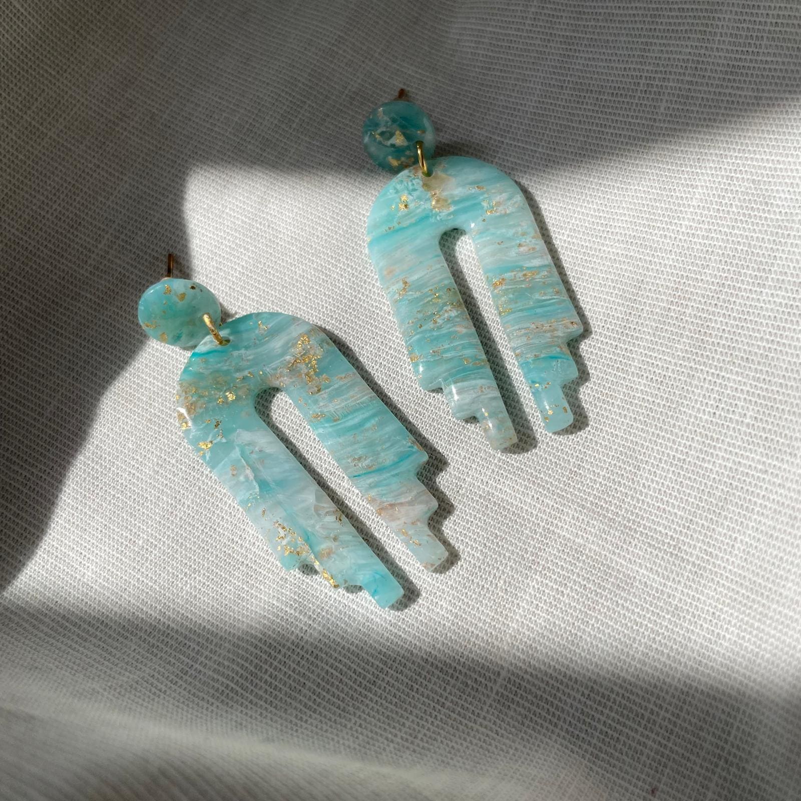 Zweite Wahl Einzigartige Statement-Ohrringe Mit Kleinen Makeln | Polymer Clay |Edelstahl Nickelfrei Federleicht Minimaler Abfall Blau Zweite Wahl Einzigartige Statement-Ohrringe Mit Kleinen Makeln | Polymer Clay |Edelstahl Nickelfrei Federleicht Minimaler Abfall Blau von VibesConcept