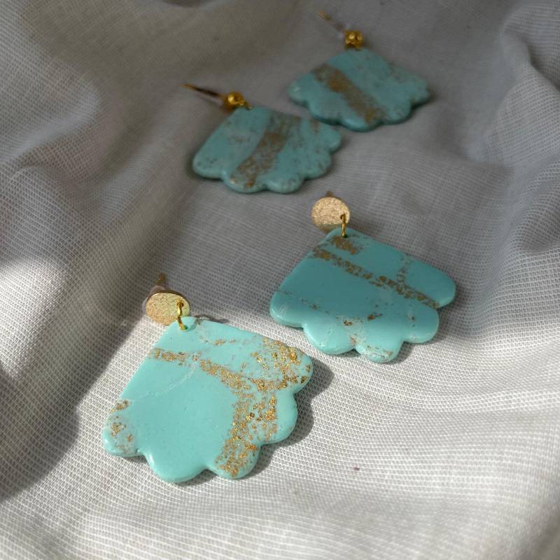 Zweite Wahl Einzigartige Statement-Ohrringe Mit Kleinen Makeln | Polymer Clay |Edelstahl Nickelfrei Federleicht Minimaler Abfall Silber von VibesConcept