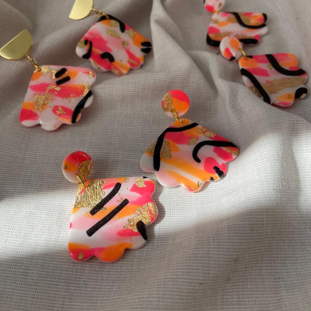 Zweite Wahl Einzigartige Statement-Ohrringe Mit Kleinen Makeln | Polymer Clay |Edelstahl Nickelfrei Federleicht Minimaler Abfall Silber Zweite Wahl Einzigartige Statement-Ohrringe Mit Kleinen Makeln | Polymer Clay |Edelstahl Nickelfrei Federleicht Minimaler Abfall Silber von VibesConcept