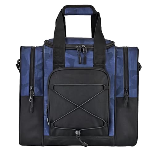 Boliche-Balltasche – Handtasche für 1 Bowling-Kugel | Multifunktionale Tasche mit gepolstertem Innenraum und verstellbarem Gürtel, passend für Bowlingbälle, Schuhe und Handtücher für Männer und Mu von Vibhgtf