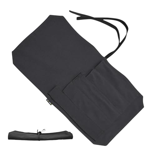 Cheftasche – Rolltasche für Kochmesser, Schutzabdeckung für Besteckmesser aus, Küchenwerkzeuge und Aufbewahrungstaschen für das Kochen zu Hause, Rolltasche, schwarz, Consulte la descripción von Vibhgtf