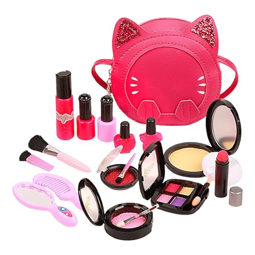 Make-up-Spielzeug-Set – Cartoon-Make-up-Spielzeug, Make-up-Set – Rollenspiel-Spielzeug für Mädchen, Make-up-Set für Kinder mit Lidschatten von Vibhgtf