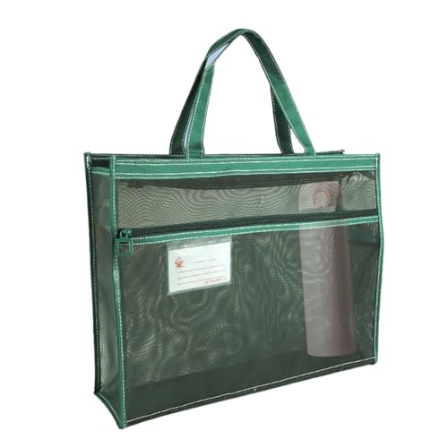 Mesh Reißverschlussbeutel - Poster -Kunstwerkhalter, Reißverschluss -Dokumenttasche | Klarer Kunsthandle -Aufbewahrungsbeutel, Halter für Postermalerei Buch Aquarell Skizzenbuch Dokumente Papiere Unte von Vibhgtf