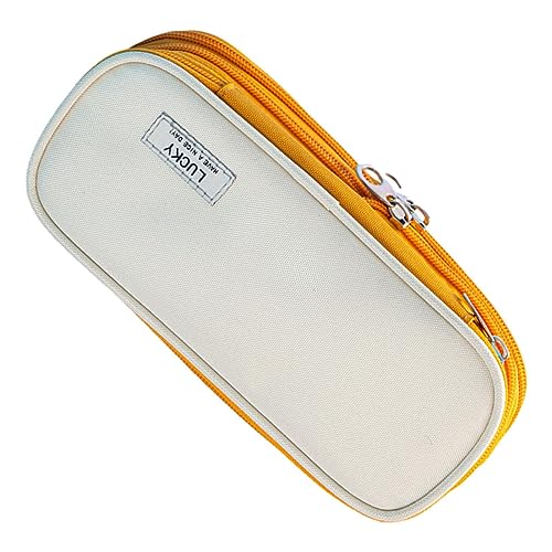 Niedliches Stifteetui aus , ästhetisches Federmäppchen - Wasserdichter Organizer-Halter, Federmäppchen für Schreibwaren - Tragbares, erweiterbares, ästhetisches Schul-Stiftetui für Teenager-Mädchen von Vibhgtf