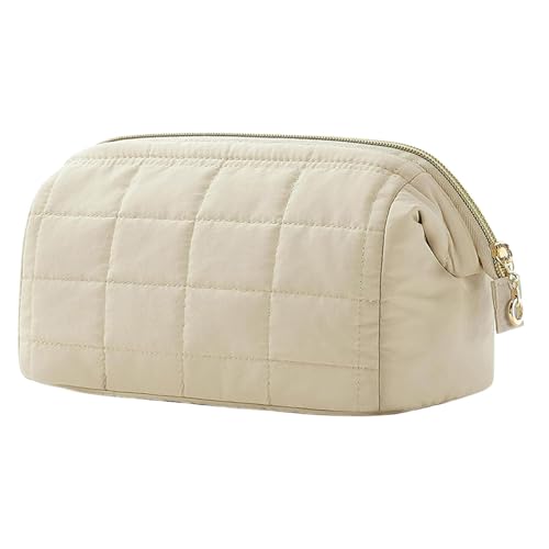 Reise-Kosmetiktasche, Gesteppte Reise-Make-up-Tasche | Gesteppte Kosmetiktasche,Große Gesteppte Kosmetiktasche, wasserdichter Make-up-Taschen-Organizer für Zuhause, Wohnheim, Hotel von Vibhgtf