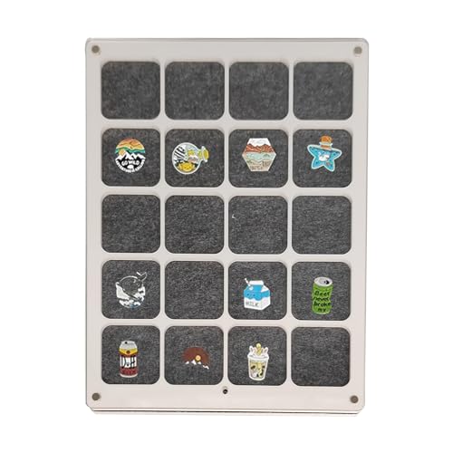 Vibhgtf Pin-Sammeldisplay – 20-teilige, staubdichte, transparente Pin-Display-Box aus Acryl für Verschiedene Größen von Pins, Reisebroschen, Büroklammern und Ohrringe von Vibhgtf