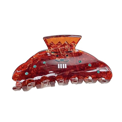 Weihnachts-Klauen-Clip für dickes Haar | Haarspange mit Strasssteinen zum Kämmen der Haarklammer für dickes Haar - Weihnachtsaccessoire für Damen von Vibhgtf