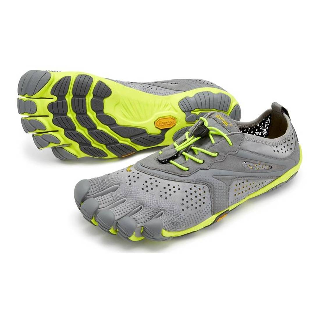 VIBRAM FiveFingers V-RUN Herren Zehenschuhe grey Gr. 47 von Vibram Fivefingers