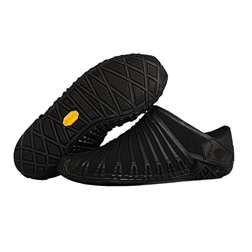 Vibram Furoshiki Kids- Rutschfester Barfußschuh/Wickelschuh für Kinder, Color:Black, Size:31-32 EU von Vibram