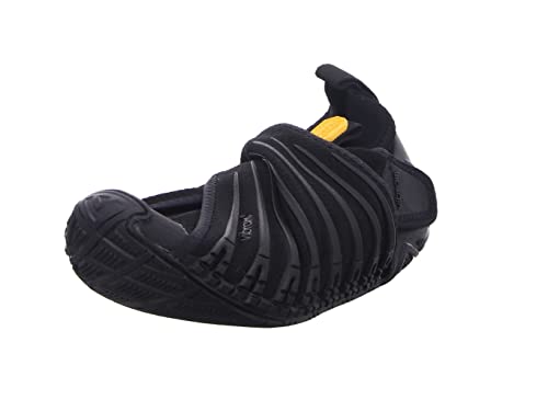 Vibram® FiveFingers® Furoshiki Knit HIGH Women - DAS ORIGINAL im Set - Damen Barfußschuh/Wickelschuh im Strickdesign mit praktischem Transportbeutel, Color:Black, Size:38 EU von Vibram