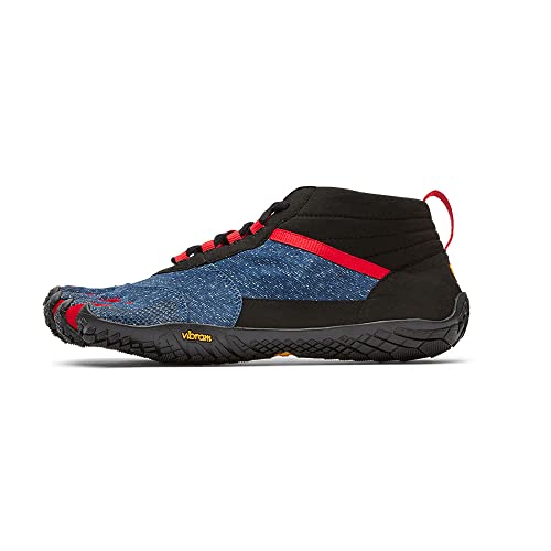 Vibram Five Fingers Herren V-Trek Trail Wanderschuh, Denim/Rot, 12.5-13 von Vibram