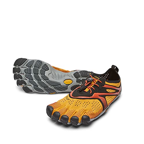 Vibram Herren V-Run Laufschuh, Gold/Gelb/Schwarz, 44.5 EU von Vibram