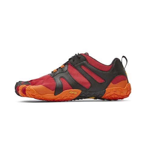 Vibram FiveFingers Herren V-Trail 2.0 Traillaufschuhe, Pompeian Rot/Schwarz, 7.5-8 von Vibram