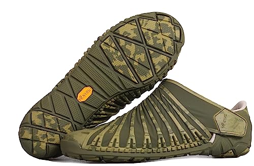 Vibram Furoshiki EVO Men- Herren Barfußschuh/Wickelschuh mit Neuer Rutschfester und gepolsterter EVO-Sohle, Size:44 EU, Color:Marble Olive von Vibram