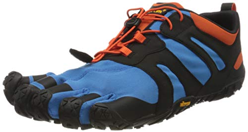 Vibram Herren V-Trail 2.0 Sneaker, Blue/Orange, 43 EU von Vibram