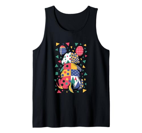 Buntes geometrisches Tier-Patch Tank Top Buntes geometrisches Tier-Patch Tank Top von Vibrant Abstract Patchwork Patterns