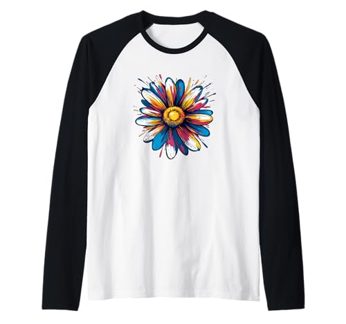 Tolle Gänseblümchenblüten in tollen Farben für Erwachsene und Kinder Raglan Tolle Gänseblümchenblüten in tollen Farben für Erwachsene und Kinder Raglan von Vibrant Daisy Look