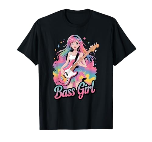 Bass Girl Musik Musikerin Band Mitglied Musizieren T-Shirt Bass Girl Musik Musikerin Band Mitglied Musizieren T-Shirt von Vibrant Music Enthusiast Apparel Co.