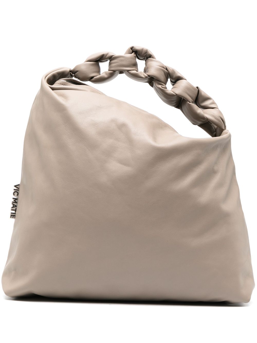 Vic Matie Schultertasche mit Kettenriemen - Nude von Vic Matie