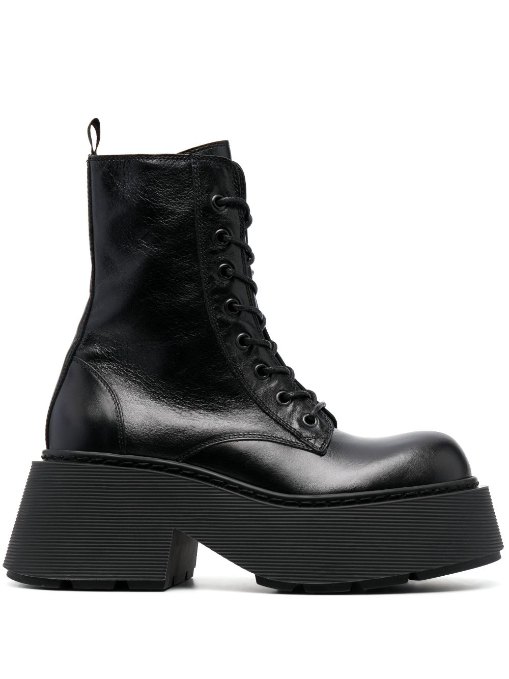 Vic Matie Schnürstiefel mit Plateau - Schwarz von Vic Matie