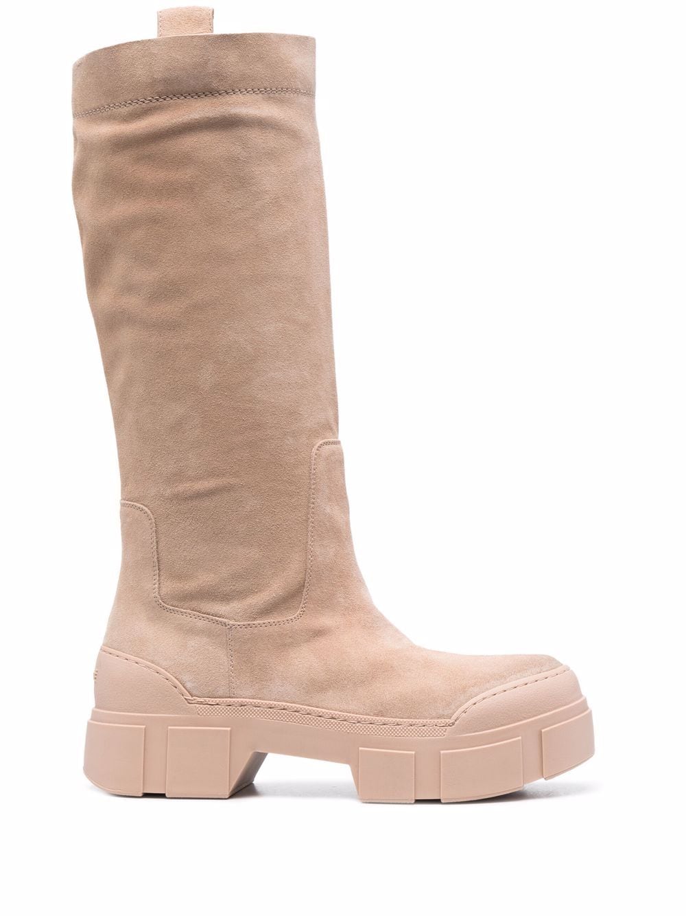 Vic Matie Stiefel aus Wildleder - Nude von Vic Matie