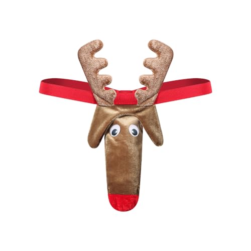 Vicsec Herren String Tanga Weihnachten Rentier Unterwäsche Low-Rise Pouch Slips Strings Slips Männer Thong Unterhosen Lustig Festival G-String Outfit Vicsec Herren String Tanga Weihnachten Rentier Unterwäsche Low-Rise Pouch Slips Strings Slips Männer Thong Unterhosen Lustig Festival G-String Outfit von VicSec