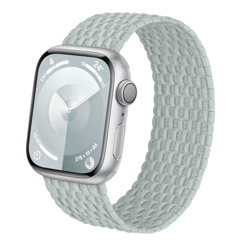 Geflochtenes, dehnbares Solo-Loop-Armband für Apple Watch, 38 mm, 40 mm, 41 mm, 42 mm, 44 mm, 45 mm, 49 mm, für Damen und Herren, elastisches Nylon-Sportarmband, für iWatch Serie 9, 8, 7, 6, 5, 4, 3, von Viccoky