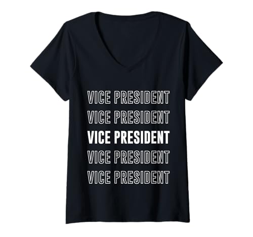 Damen Vizepräsident T-Shirt mit V-Ausschnitt Damen Vizepräsident T-Shirt mit V-Ausschnitt von Vice President Apparel
