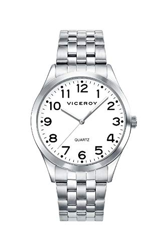 Viceroy Herren Analog Quarz Uhr mit Edelstahl Armband 42231-04 von Viceroy