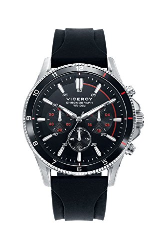 Viceroy Herren Analog Quarz Uhr mit Silikon Armband 46689-57 von Viceroy